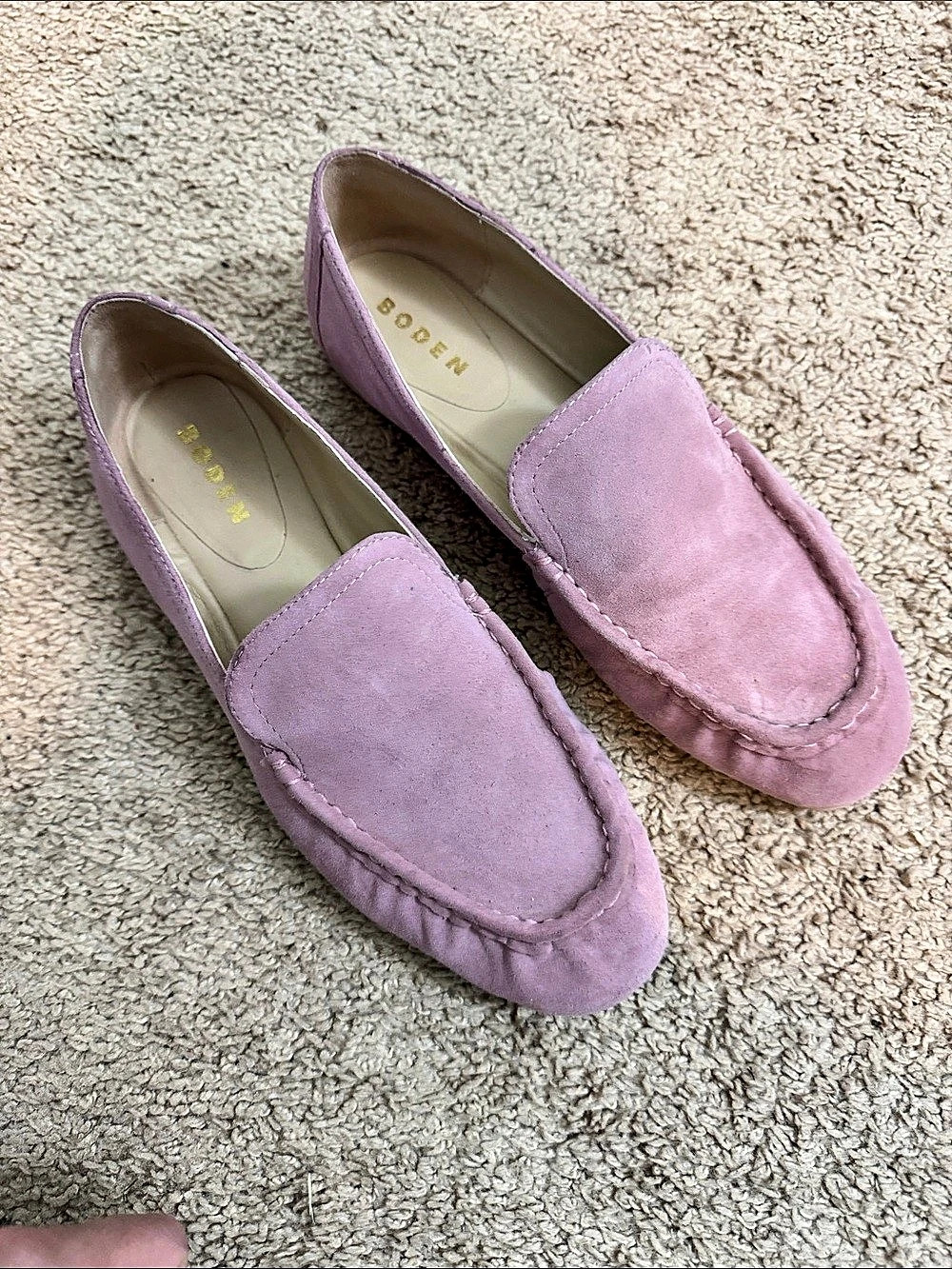 Boden Soft Ruched Loafers Purple EU 39 US 8.5